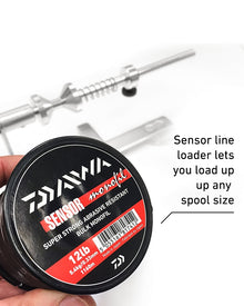 Навивачка за влакно Daiwa SENSOR LINE LOADER SLL2 с плутообразно влакно и безпроблемно зареждане.