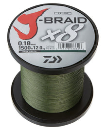 Плетено влакно Daiwa J-BRAID X8 DARK GREEN (тъмно зелено) - 1500m