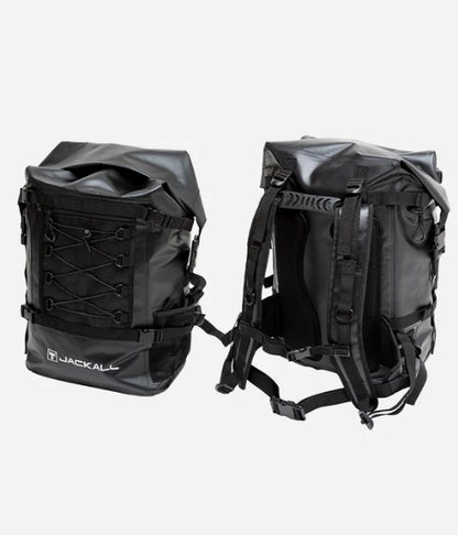 Водоустойчива чанта за спининг риболов JACKALL WATERPROOF BACKPACK L (30L - 35L) - Черна