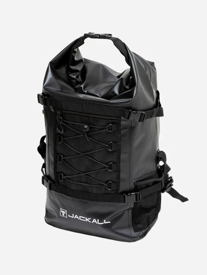 Водоустойчива чанта за спининг риболов JACKALL WATERPROOF BACKPACK L (30L - 35L) - Черна
