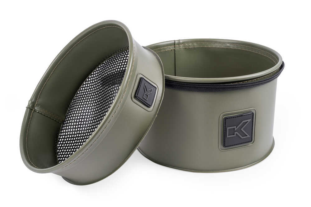 KORUM EVA RIDDLE SET Feeder Bowl and Riddle - 3 mm