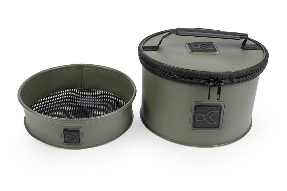 KORUM EVA RIDDLE SET Feeder Bowl and Riddle - 3 mm