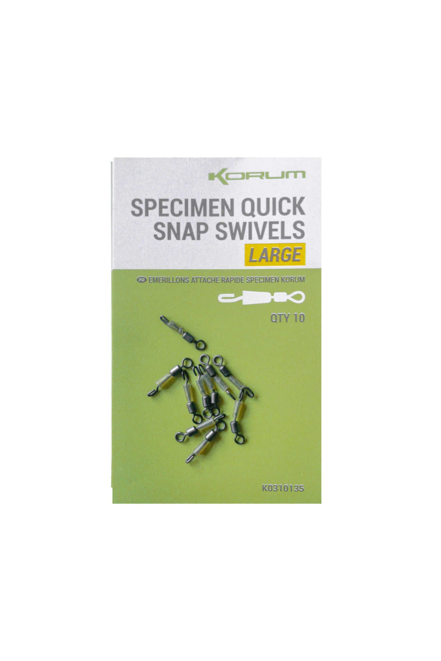 Quick links KORUM Specimen Quick Snap Swivels