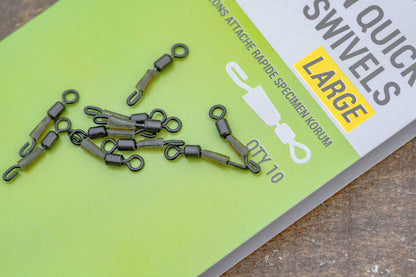 Quick links KORUM Specimen Quick Snap Swivels