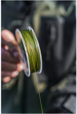 Плетено влакно за сподинг KORUM BOPPER BAIT UP BRAID 0.34мм - 150мт в ръка.