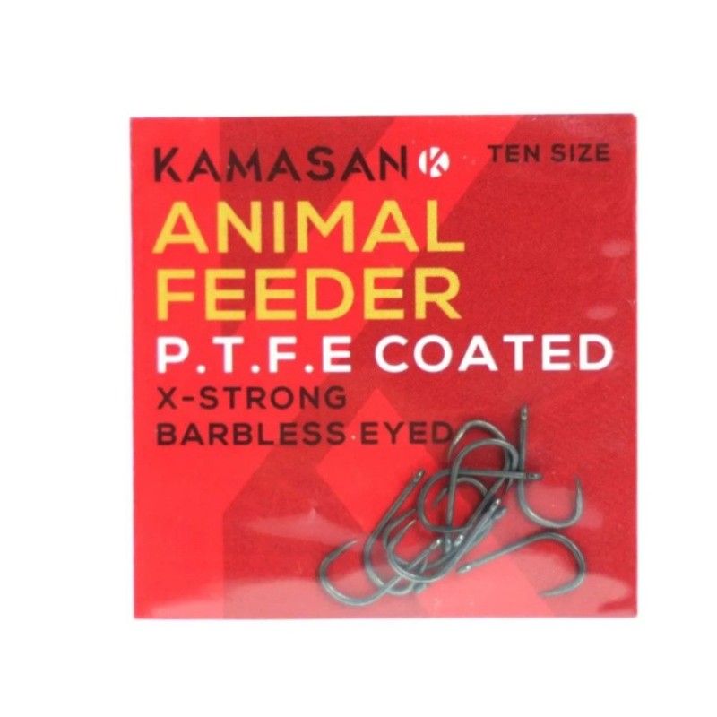 Куки без контра Kamasan ANIMAL Feeder PTFE Coated