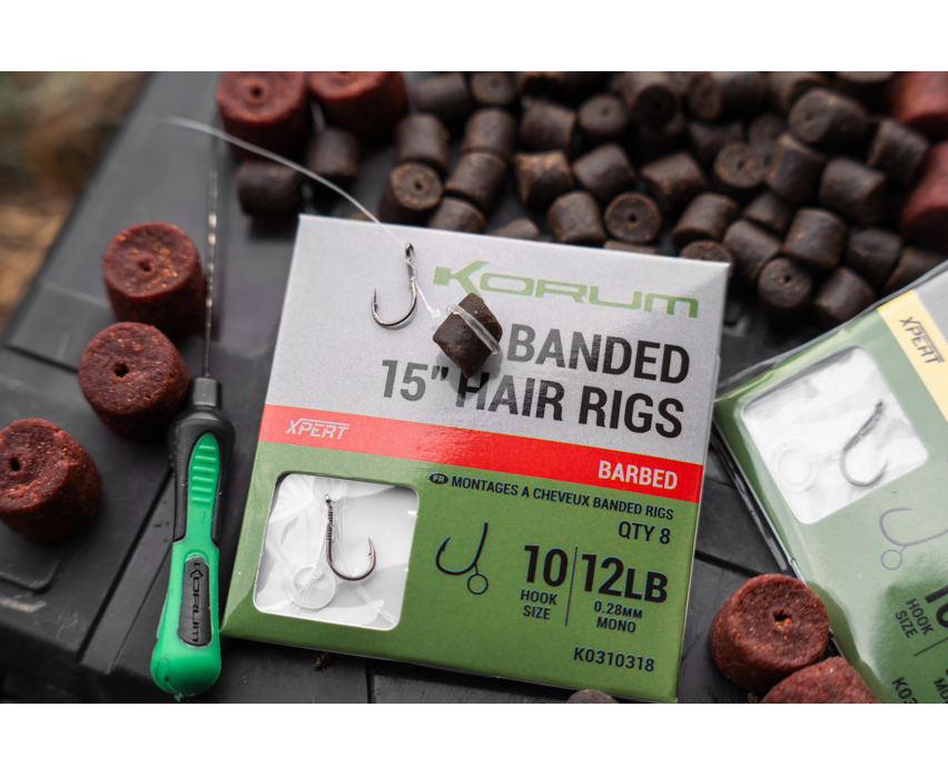 Δεμένα αγκίστρια με αρπάδι για hair rig KORUM SPIKED METHOD HAIR RIGS BARBED