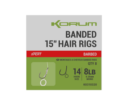 Δεμένα αγκίστρια με αρπάδι για hair rig KORUM SPIKED METHOD HAIR RIGS BARBED
