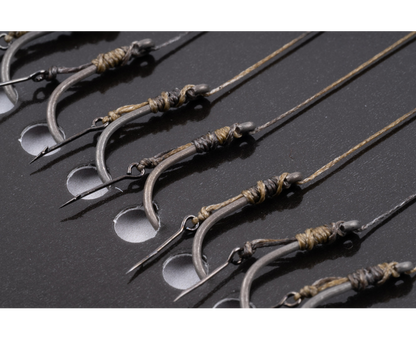 Δεμένα αγκίστρια με αρπάδι για hair rig KORUM SPIKED METHOD HAIR RIGS BARBED