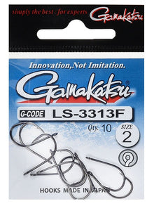 Куки GAMAKATSU LS 3313F - BLACK, опаковка с 10 куки размер 2, произведени в Япония.