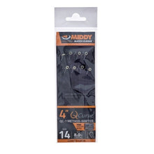 Вързани куки MIDDY Q-Curve Method-Wafter Hair Rigs - 8 броя в пакет