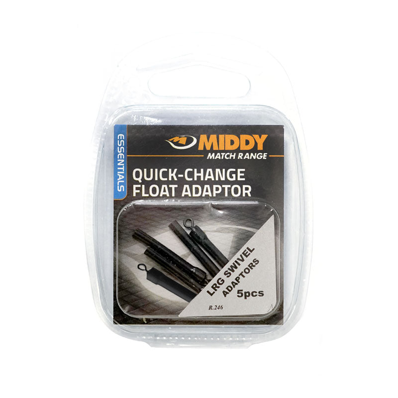 Адаптори MIDDY Swivel Float Adaptors - опаковка от 5 бр. за бърза смяна на плувки и слайдери.