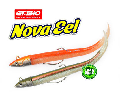 Силиконова примамка GT-Bio Nova Eel - Combo - Бисмут с две разноцветни примамки, безоловни и екологични.