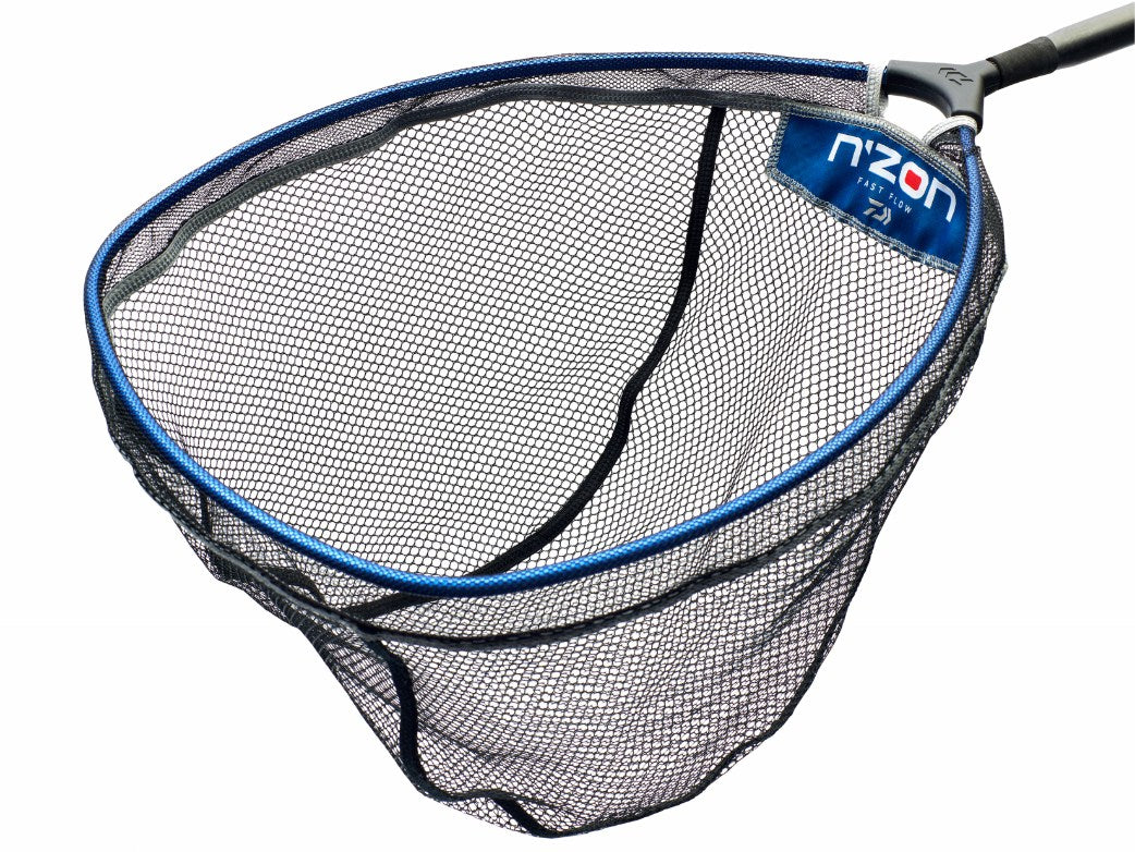 Глава за кеп DAIWA N'ZON FAST FLOW LANDING NET HEAD - 55x45cm, мрежа за риболов с по-широки "очи".