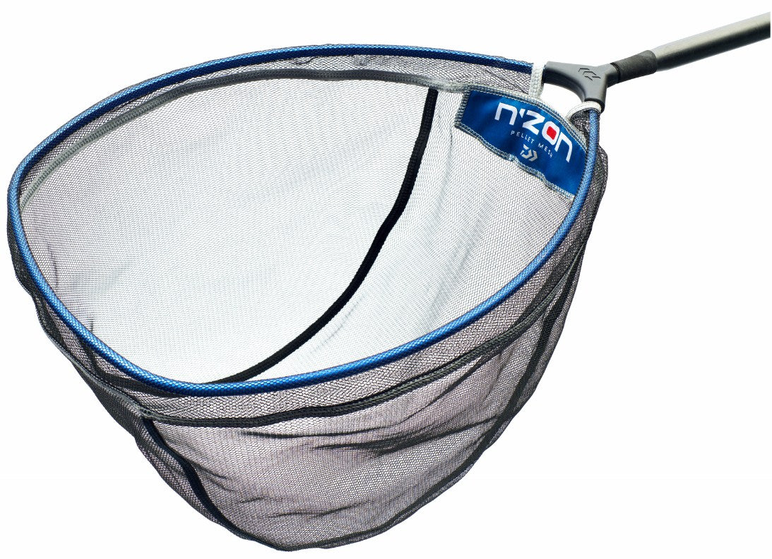 Глава за кеп DAIWA N'ZON PELLET LANDING NET HEAD - 50x40cm с малки отвори, изключително лека и здрава.