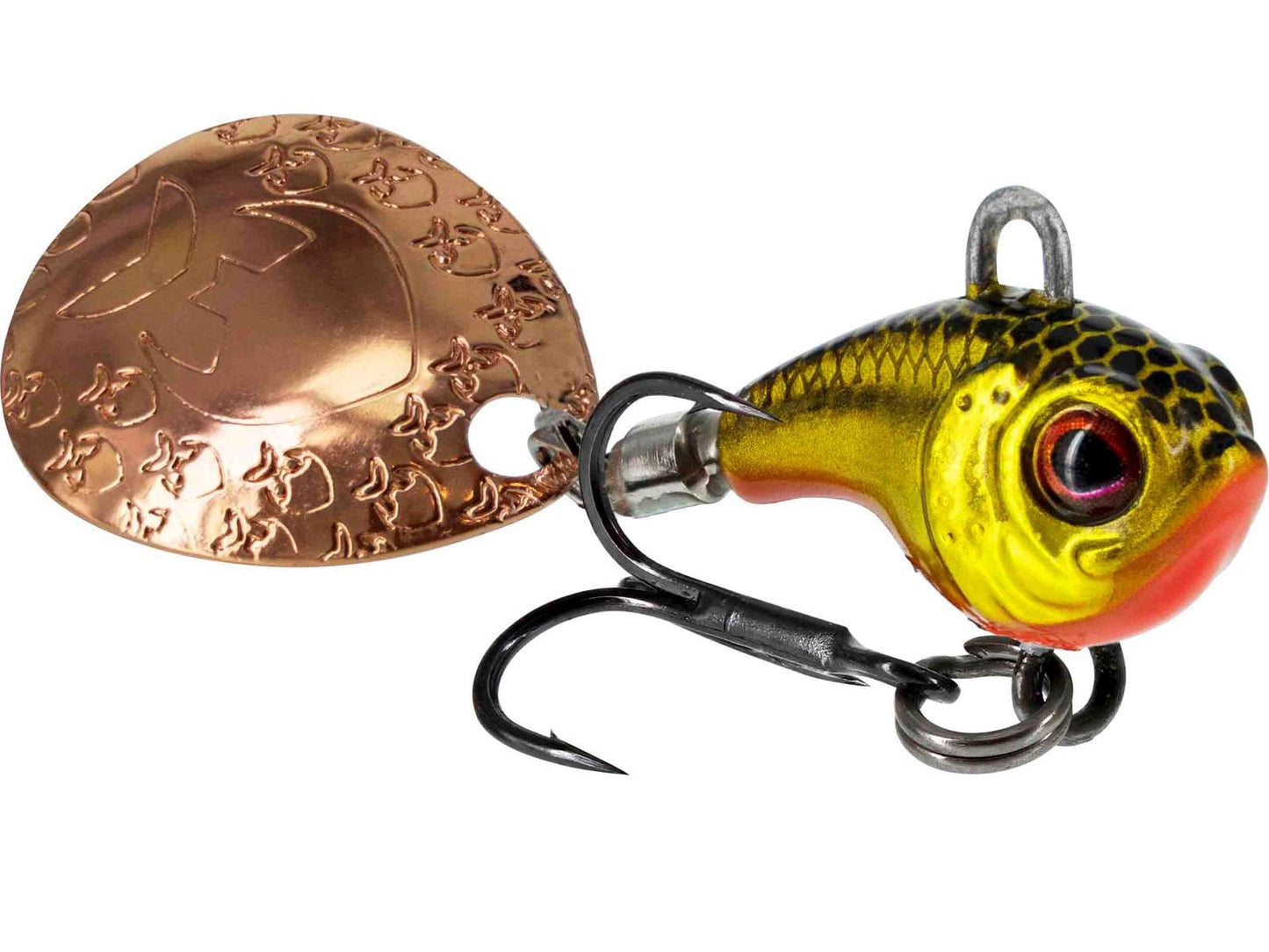 Спинер Westin DropBite Tungsten Spin Tail Jig с волфрамово тяло и силни вибрации за риболов.