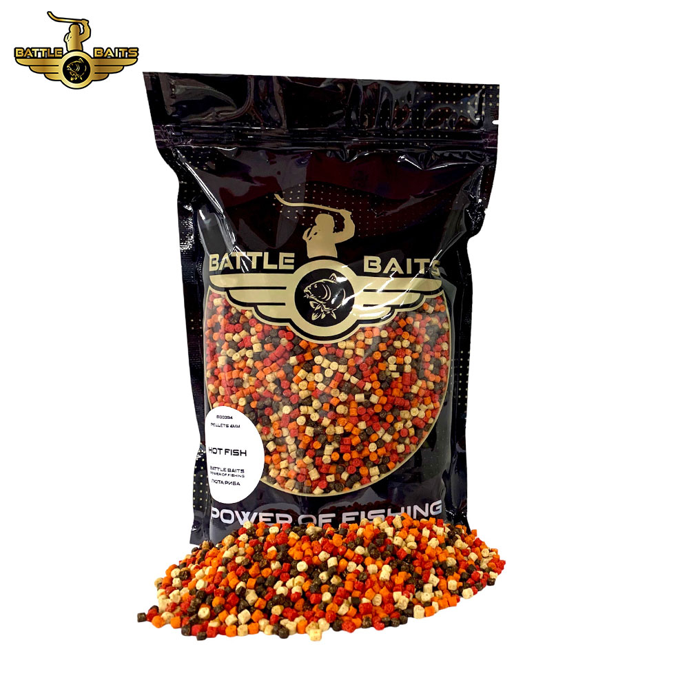 Πέλλετ BATTLE BAITS HOT FISH 2mm/4mm - 400gr