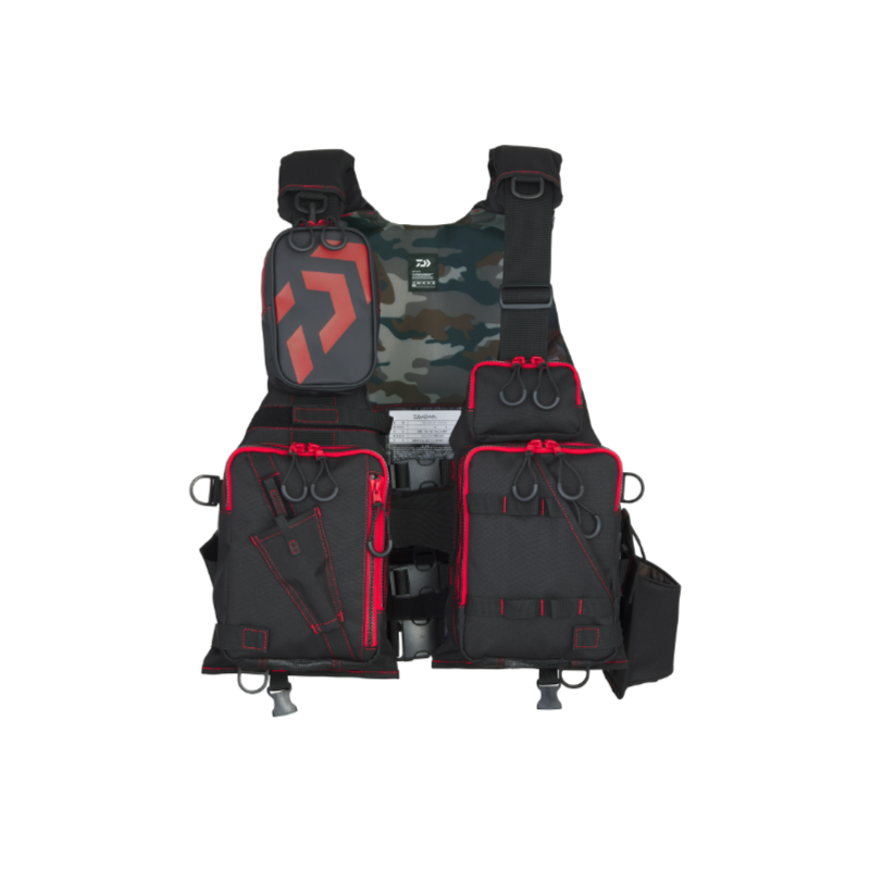 DAIWA DF-6224 Float Game Vest - Black/Red