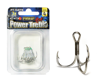 Treble hooks FILSTAR Power Treble PT 148TN-3X - 6 pcs