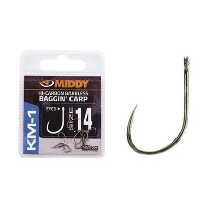 Αγκίστρια Middy KM-1 Baggin Carp Eyed /χωρίς αρπάδι/