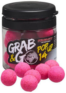 Πλεούμενα boilies STARBAITS POP-UP G&G - STRAWBERRY - 14MM