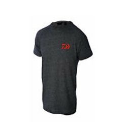 Футболка DAIWA D-VEC T-SHIRT - темный сива с красное логотип