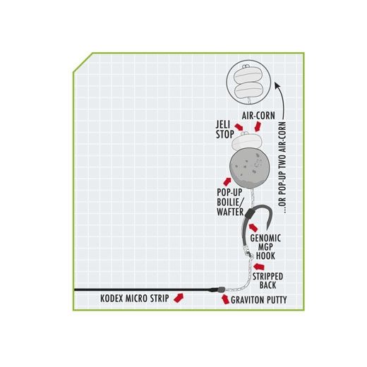Braided line with coating Kodex Micro-Strip Coated Hookling - 20m