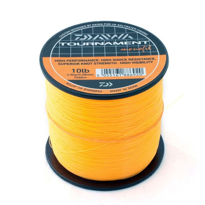 Monofilament line Daiwa Tournament ORANGE/ORANGE - large spool