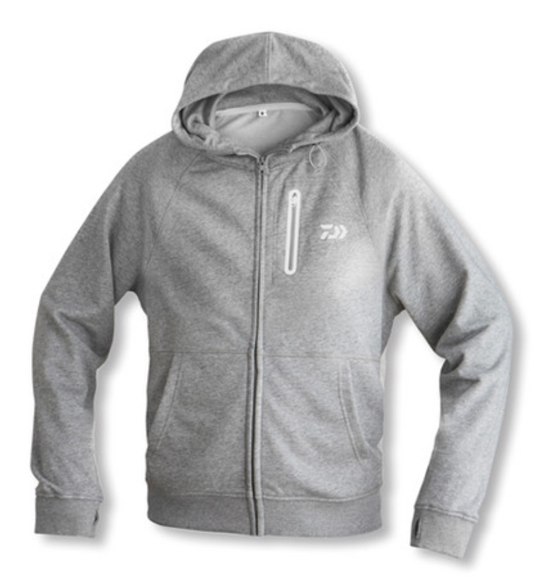 Суичер Daiwa D-VEC Hoodie с цял цип - Grey