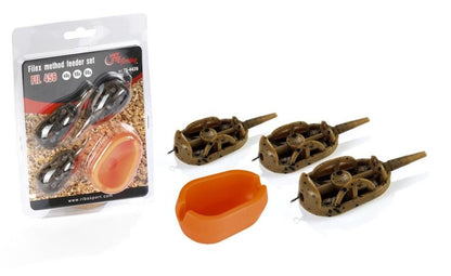 Set for method feeder Fil Fishing Method Feeder Set 40+50+60gr + Mould - No 4439