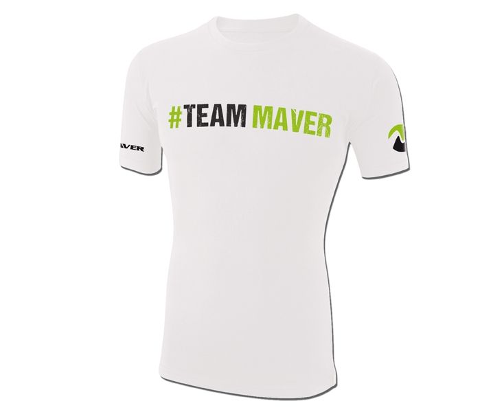 T-shirt #TeamMaver - χρώμα λευκό