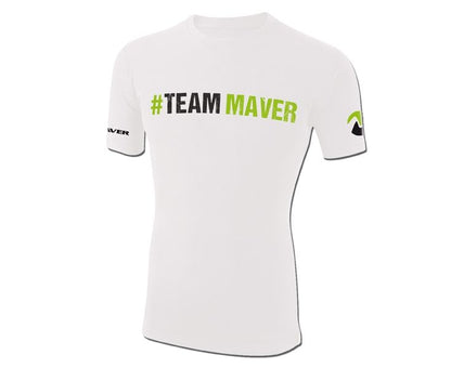 T-shirt #TeamMaver - χρώμα λευκό