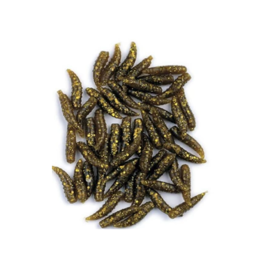 Изкуствени бели червеи Fil Fishing MAGGOTS, естествени на вид, меки и ароматизирани за риболов.