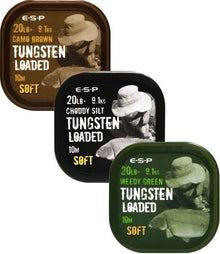 Шаранджийски повод със силиконово покритие ESP Tungsten Loaded Semi Stiff 20lb/10m