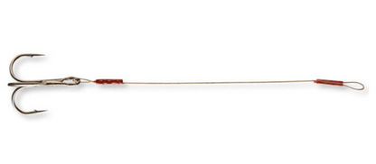Auxiliary triple hook with metal hooklength for soft lures Cormoran 1x19 Assist Hook