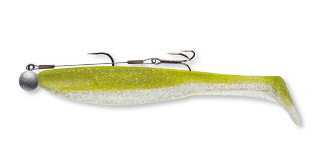 Auxiliary triple hook with metal hooklength for soft lures Cormoran 1x19 Assist Hook