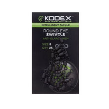 Ролкови вирбели Kodex Round Eye Swivels No 8 - 25 бр в опаковка