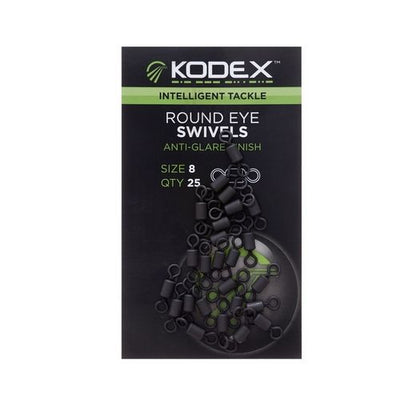 Rolling swivels Kodex Round Eye Swivels No 8 - 25 pcs per pack