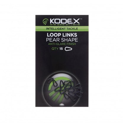 Κρικάκια για αρματωσιές Kodex Loop Link Pear Shape - 15 τεμ. στη συσκευασία