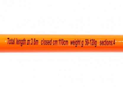 Телескопическое удилище с кольцами Lineaeffe CARBON THUNDER 2 - 3.60m/120gr