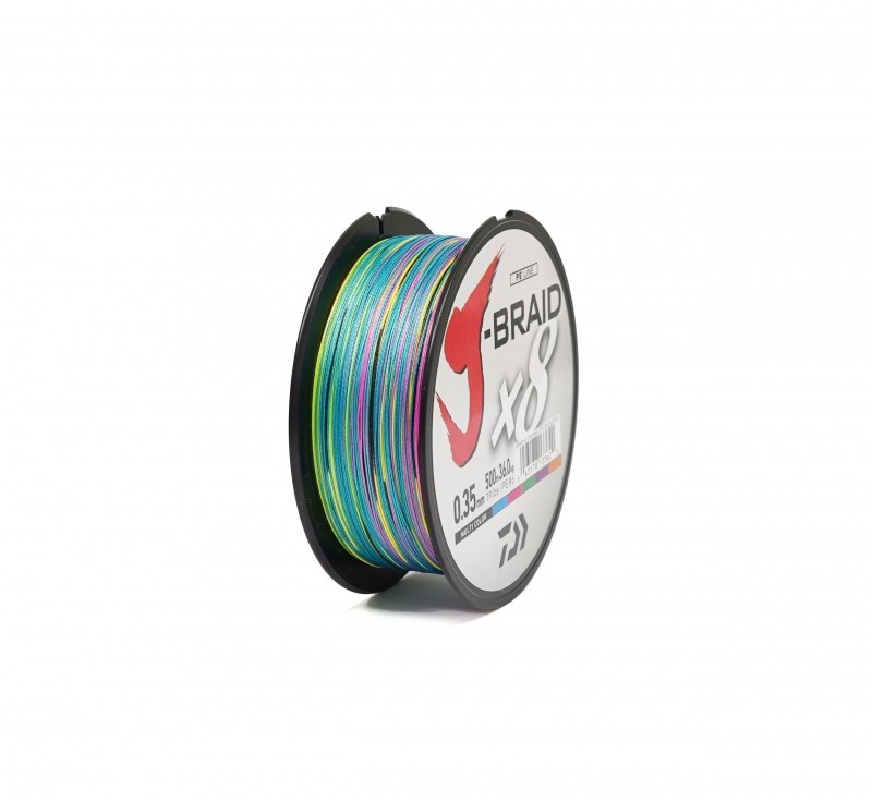 Плетено влакно Daiwa J-BRAID X8 MULTICOLOUR (мултиколор) - 500m