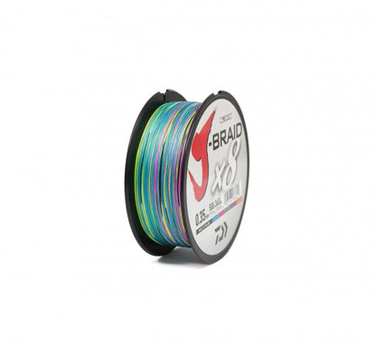 Плетено влакно Daiwa J-BRAID X8 MULTICOLOUR (мултиколор) - 500m