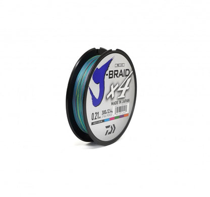 Плетено влакно Daiwa  J-BRAID X4 MULTICOLOR  (мултиколор) - 300м