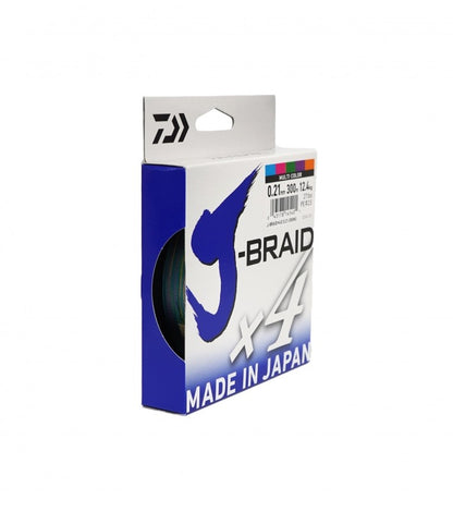 Braided line Daiwa J-BRAID X4 MULTICOLOR - 150 m