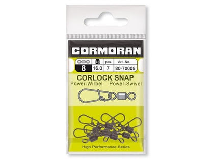 Вирбели с карабинка - CORMORAN CORLOCK SNAP POWER SWIVEL