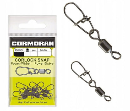 Вирбели с карабинка - CORMORAN CORLOCK SNAP POWER SWIVEL