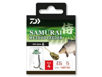 Вързани куки за метод фидер - DAIWA SAMURAI METHOD FEEDER HOOKS