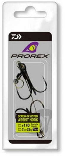 Помощна система от 2 тройни куки DAIWA PROREX SCREW-IN ASSIST HOOK