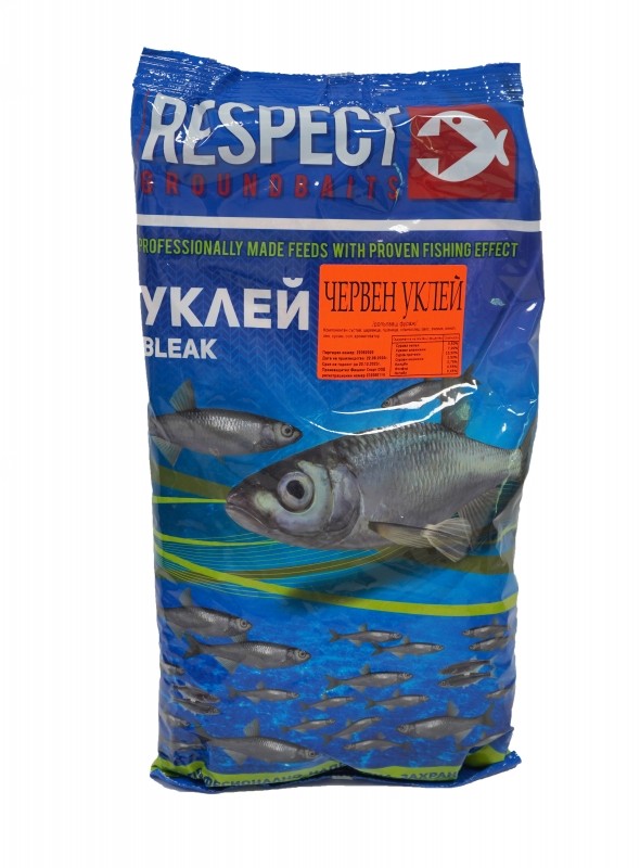 Прикормка Respect Уклейка (Червен) - 1kg