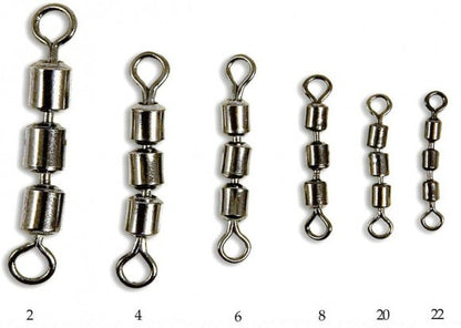 Τριπλό rolling στριφτάρι Lineaeffe Connected Rolling Swivels - 12 τεμ. στη συσκευασία